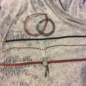 Handmade boho choker necklaces